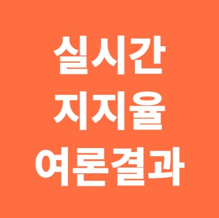 실시간 지지율 여론