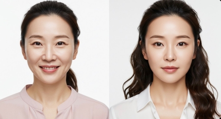 얼굴실리프팅 시술 전후 모습