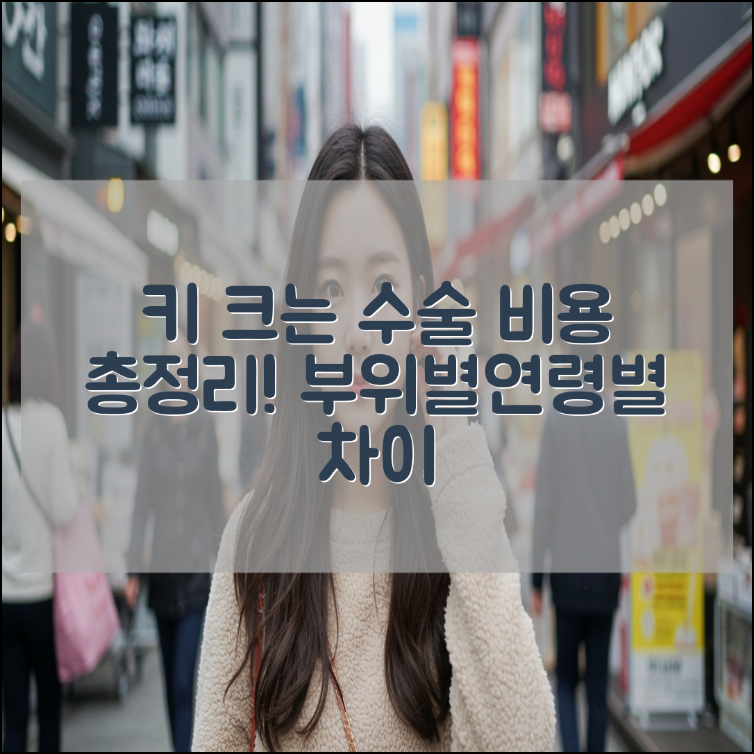 키 크는 수술 비용 총정리 (부위별·연령별 차이까지)