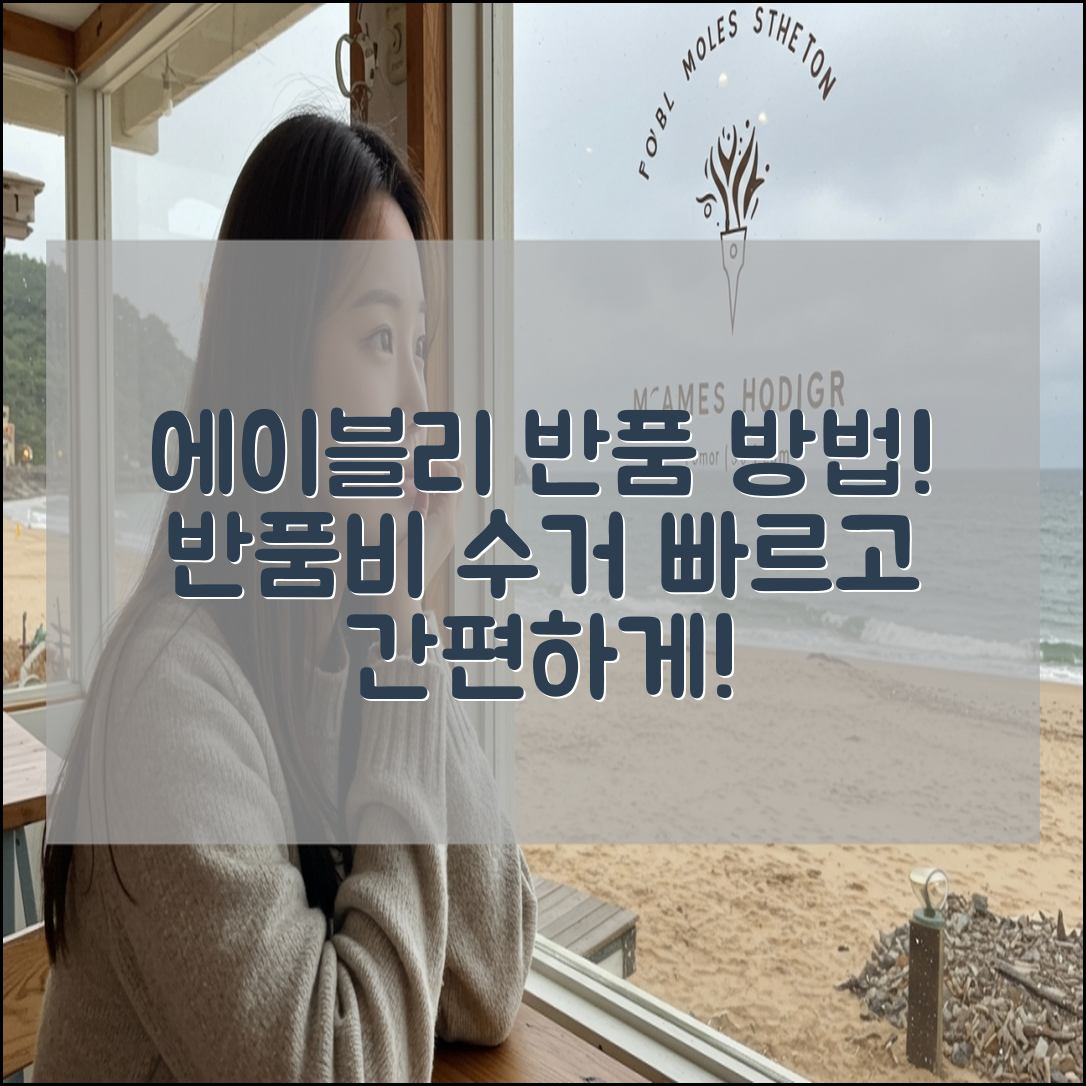 에이블리 반품 방법, 반품비(+환불 포장과 수거)