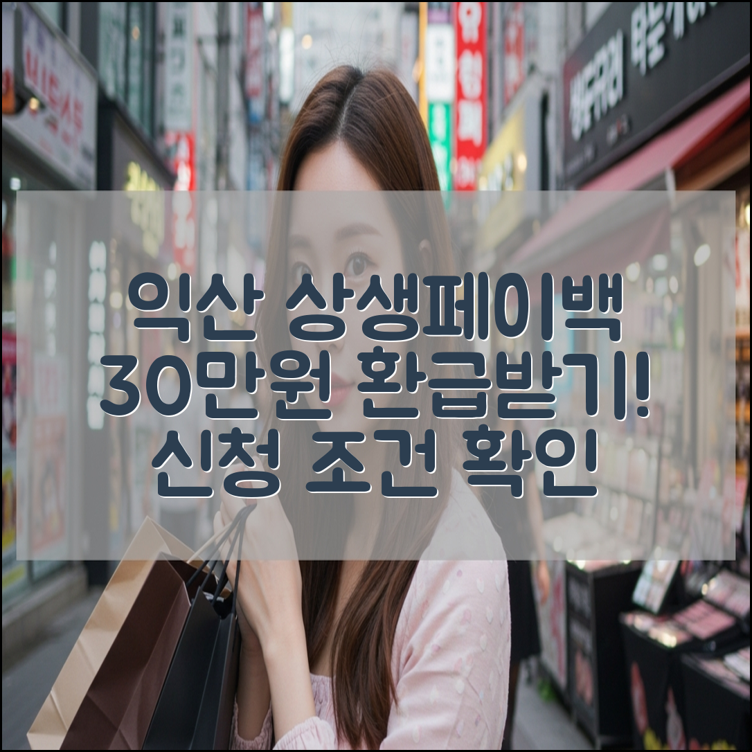 익산 상생페이백 30만원 환급 받는 방법(+신청 조건 및 예상액)