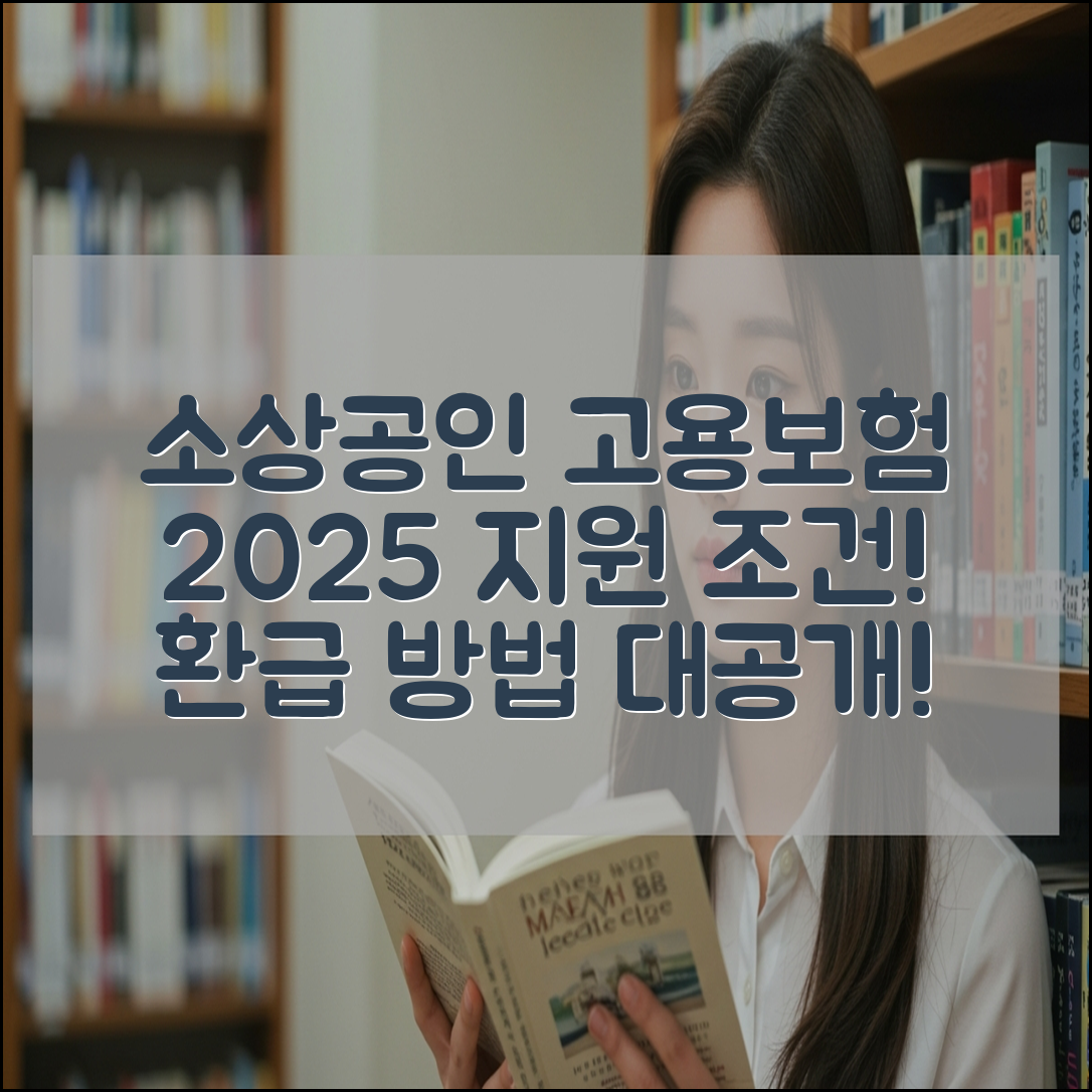 2025 소상공인 고용보험료 지원 신청 조건과 환급 방법