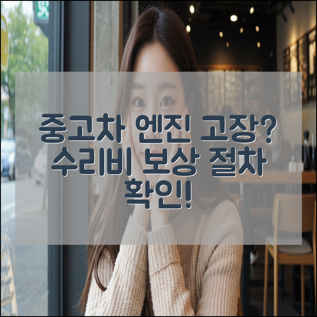 중고차 엔진 고장 수리비 보상 가능 조건과 절차