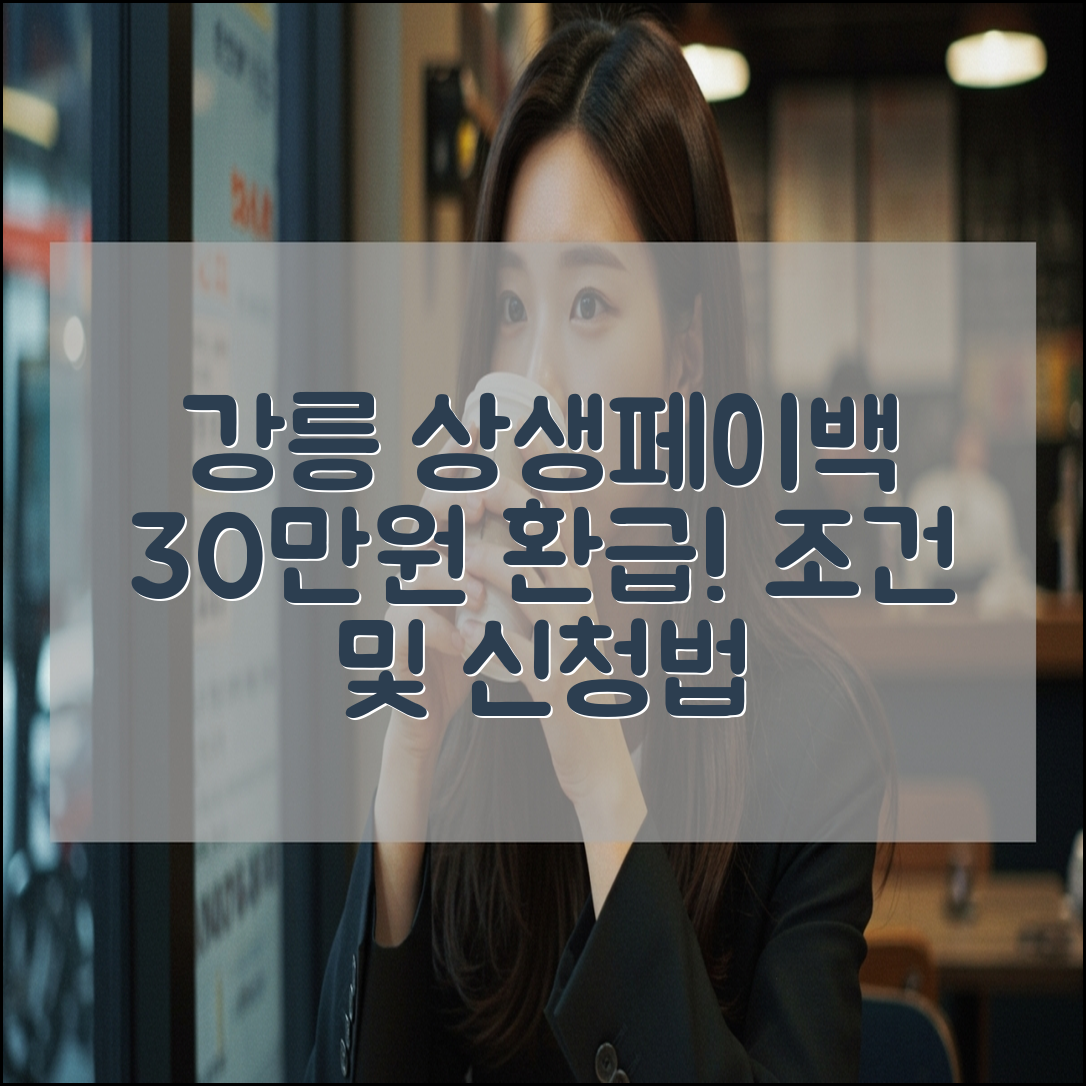 강릉 상생페이백 30만원 환급 받는 방법(+신청 조건 및 예상액)
