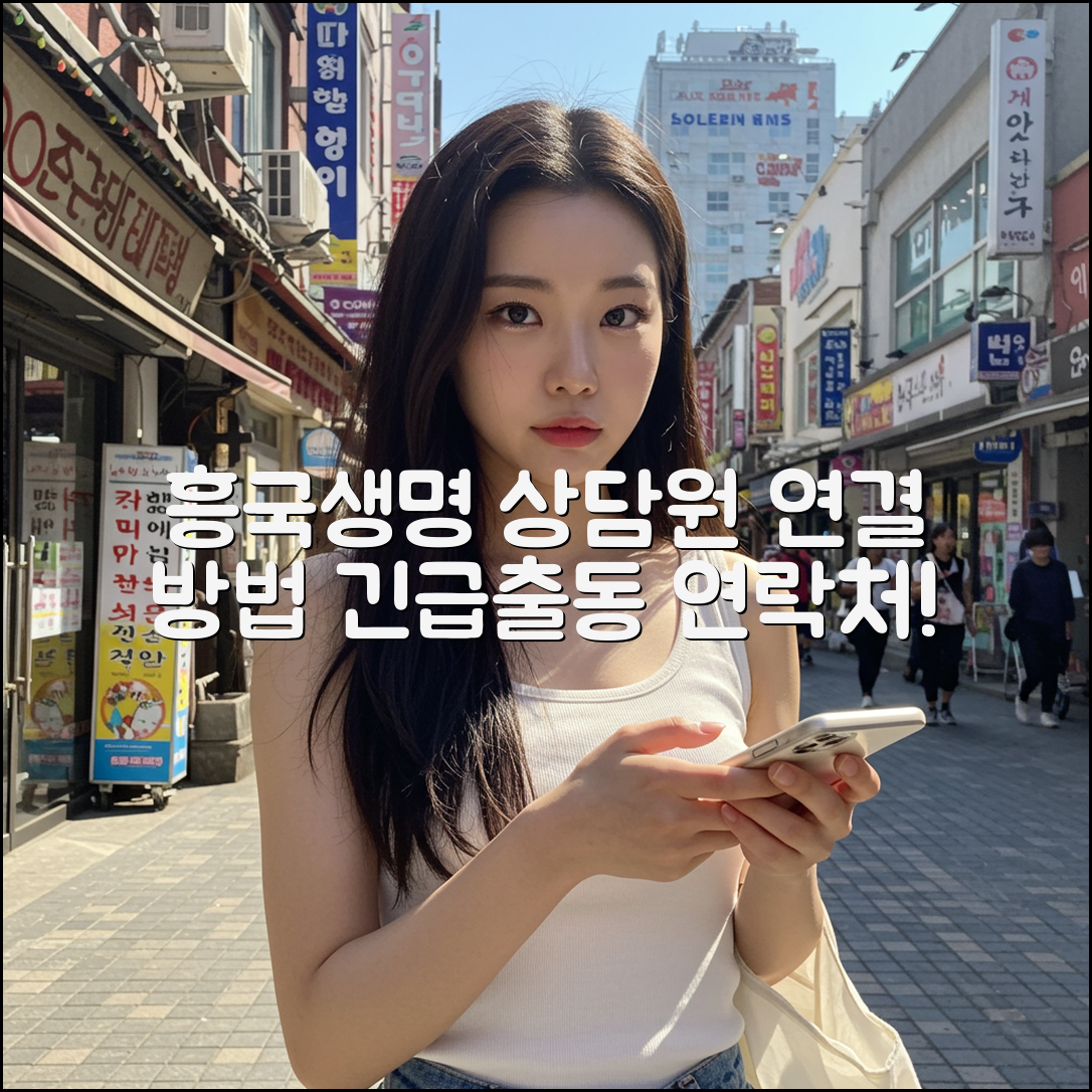 흥국생명 고객센터 상담원 연결하는 방법과 긴급출동 연락처 정리