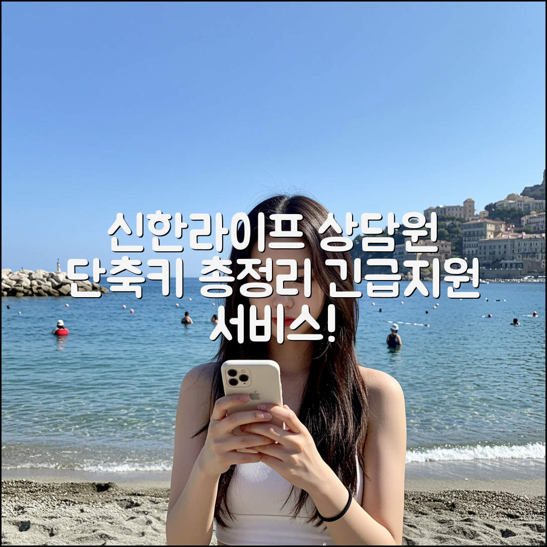 신한라이프 상담원 연결 단축키 총정리｜긴급지원 서비스 포함