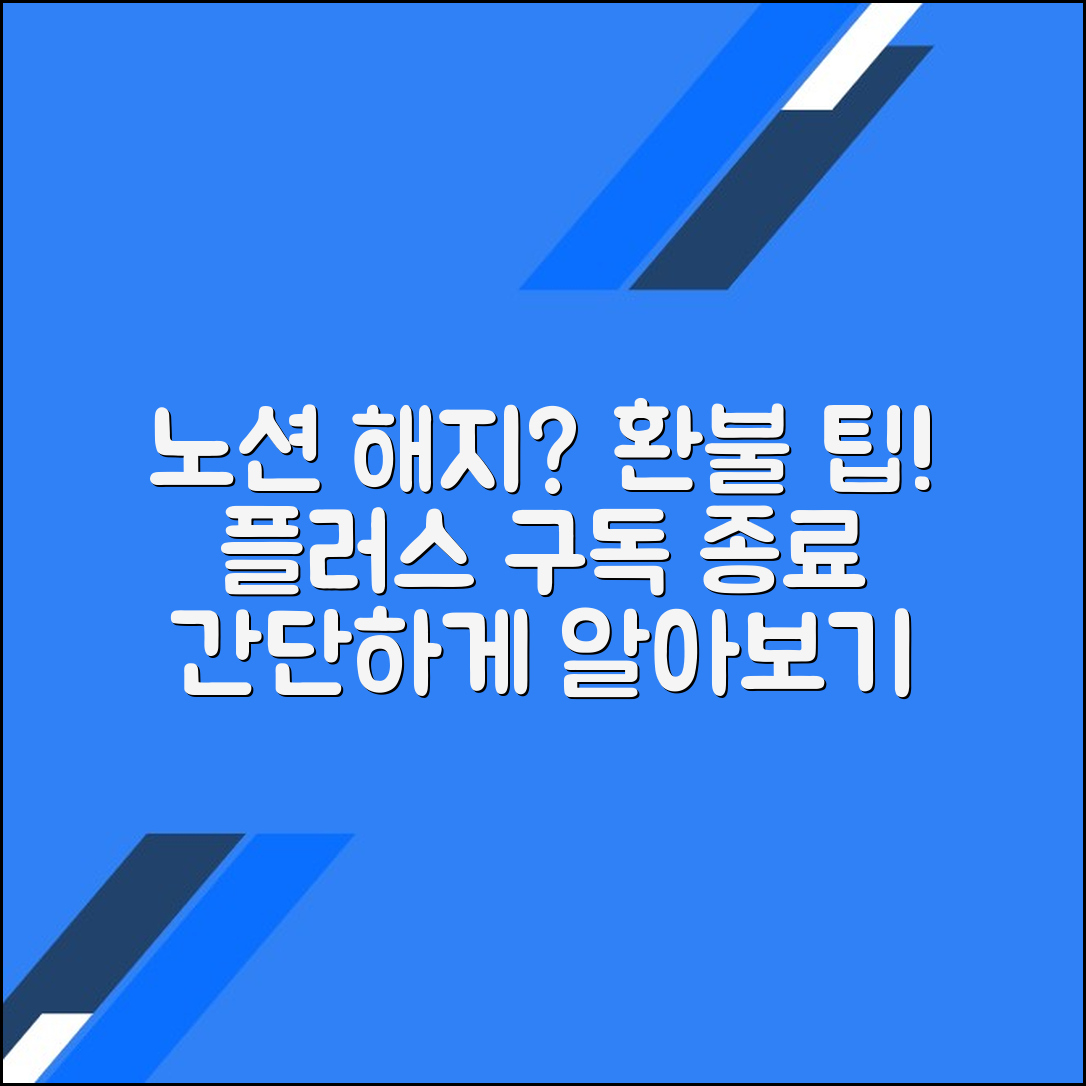 노션 플러스 해지 및 환불 규정