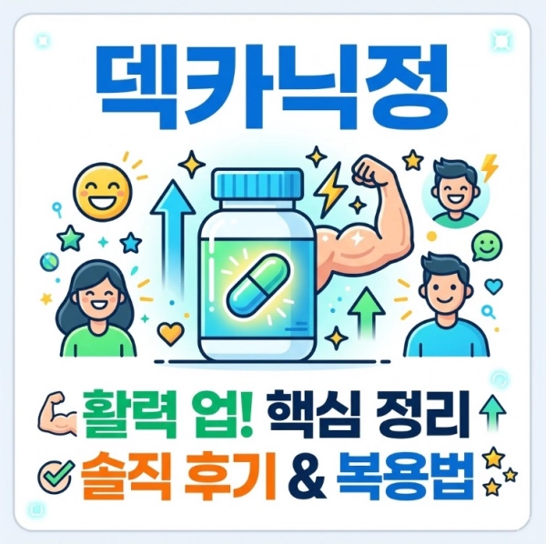 덱카닉정 효과 부작용 복용법 및 내돈내산 활력 케어 솔직 후기